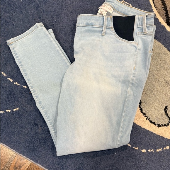 Light Blue Denim Jeans maternity size 14 - Picture 1 of 2